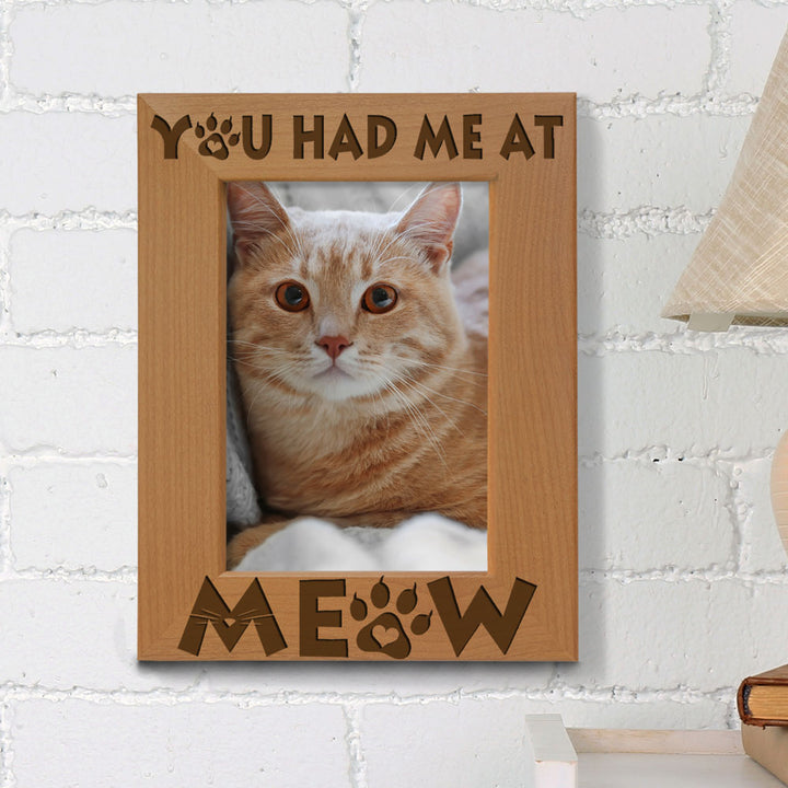 You Had Me at Meow Wood Frame